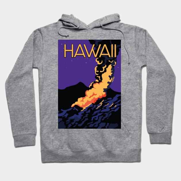 Hawaii vintage travel poster Hoodie by nickemporium1